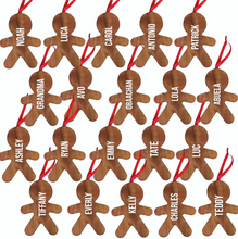 Load image into Gallery viewer, ORNAMENT | GINGERBREAD COOKIE | PERSONALIZED
