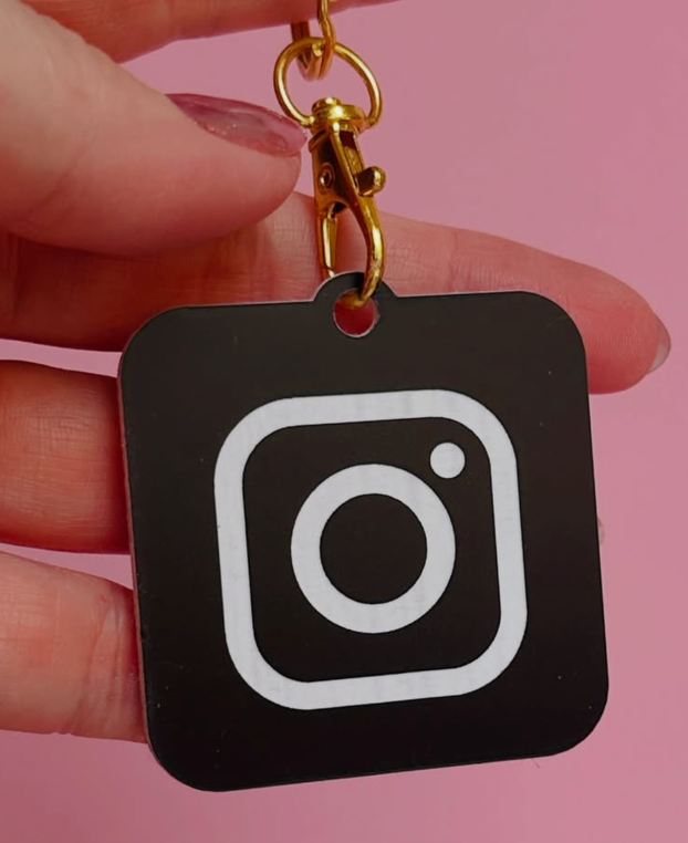 NFC TAG | BLACK | INSTAGRAM WHITE