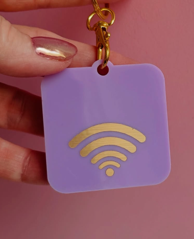 NFC TAG | LILAC | WIFI SYMBOL GOLD FOIL