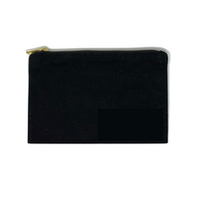 Load image into Gallery viewer, COTTON POUCH WITH GOLD ZIPPER
