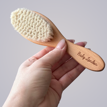Load image into Gallery viewer, GOAT BRISTLE HAIR BRUSH | ENGRAVED
