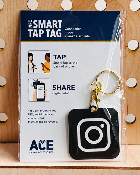 NFC TAG | BLACK | INSTAGRAM WHITE
