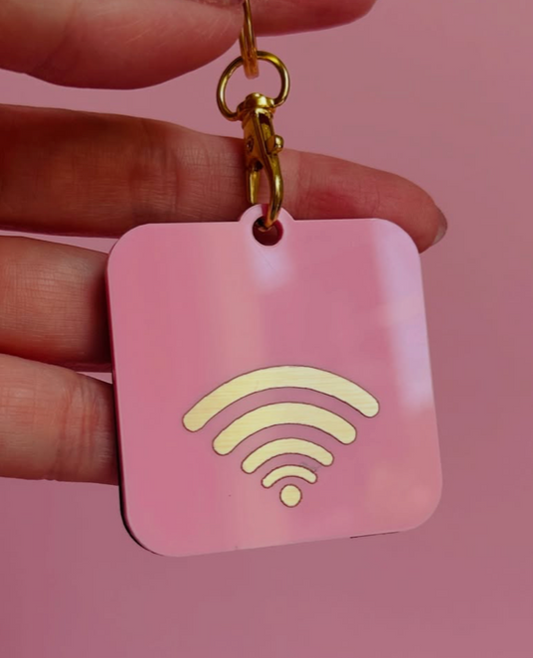 NFC TAG | LT PINK | WIFI SYMBOL