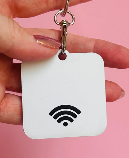 NFC TAG | WHITE | MINI WIFI SYMBOL BLACK