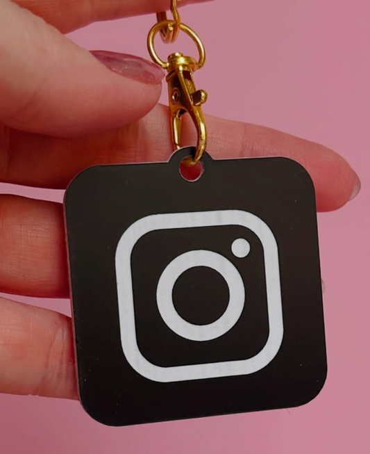 NFC TAG | BLACK | INSTAGRAM WHITE