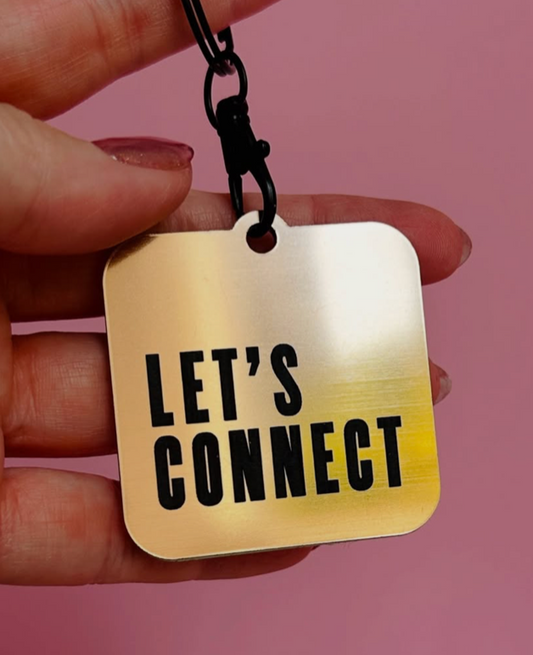 NFC TAG | METALLIC GOLD | LET'S CONNECT