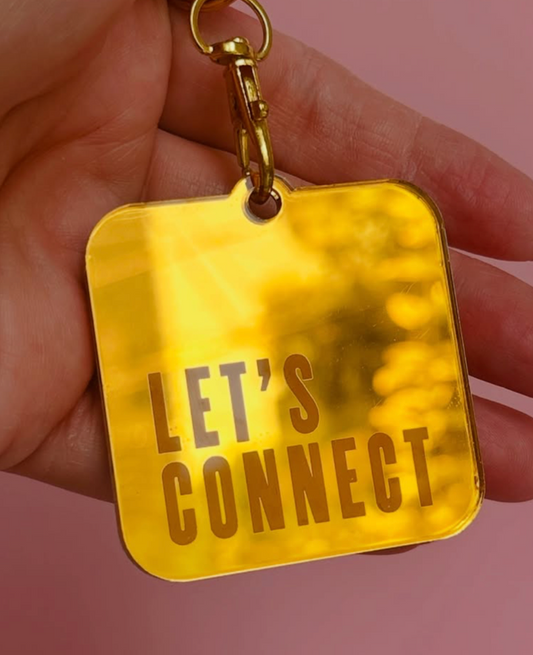 NFC TAG | MIRROR GOLD | LET'S CONNECT