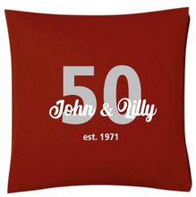 Load image into Gallery viewer, CUSHION COVER | SPECIAL OCCASION | NAMES &amp; DATE
