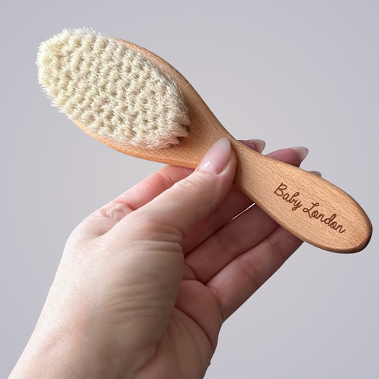 GOAT BRISTLE HAIR BRUSH | ENGRAVED